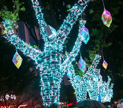 光影交錯中的清涼夏夜 夏季夜經(jīng)濟(jì)與氛圍投影燈點(diǎn)亮城市夜景